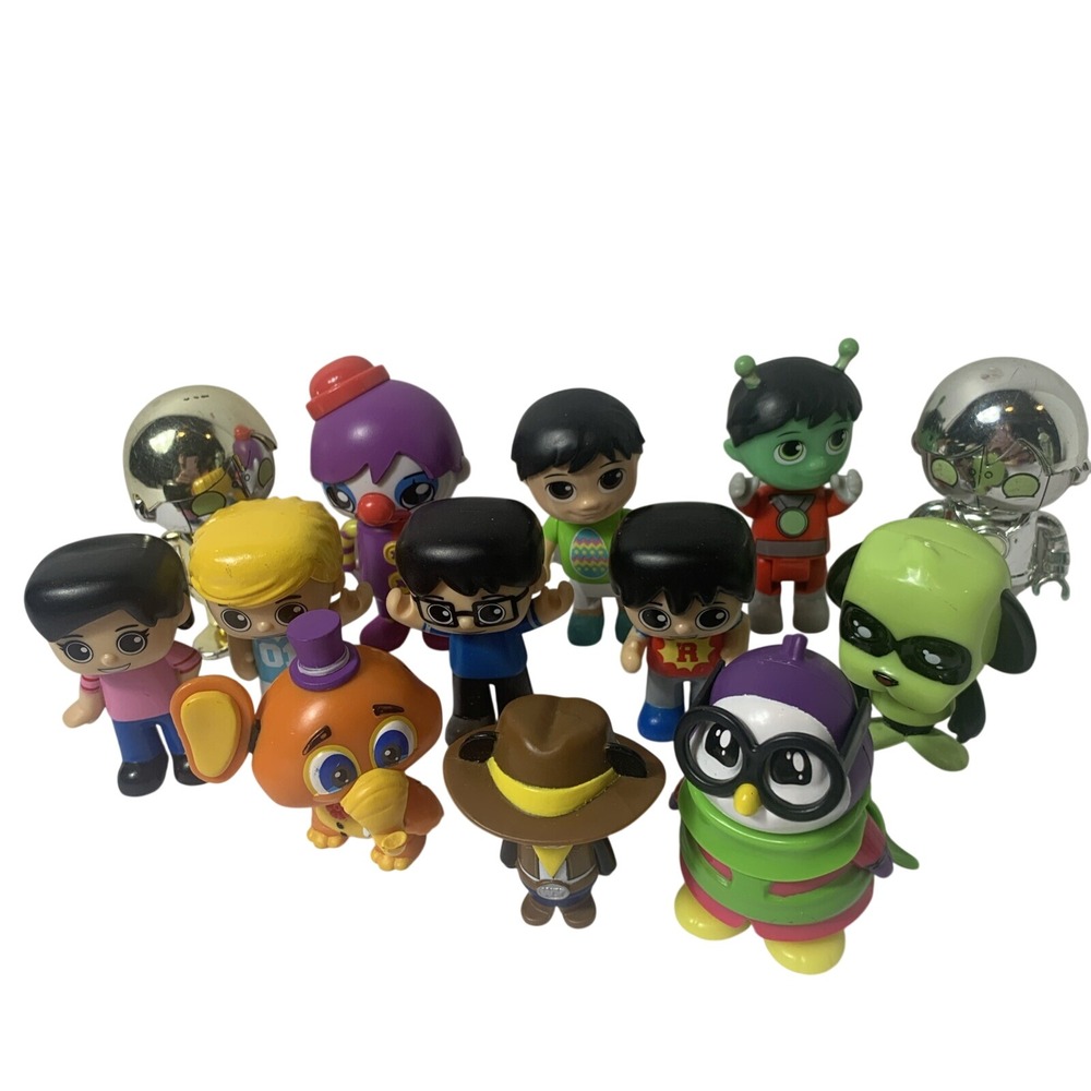 Ryan's‎ World Mini Figures Lot of 13 Mystery Surprise Toys Combo Panda Gus Alpha